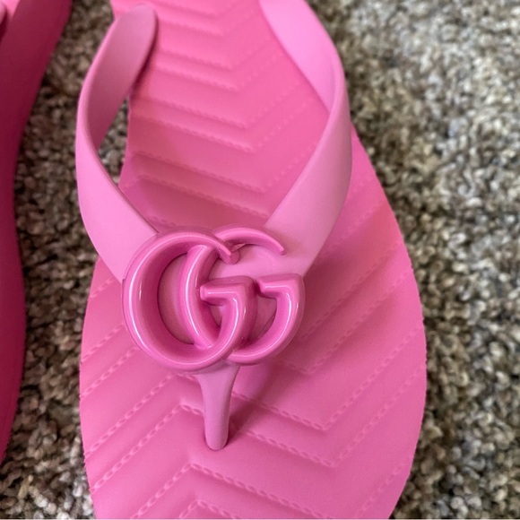 Gucci marmont flip flop sandals - Picture 2 of 8